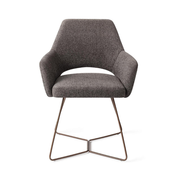 Yanai eetkamerstoel - Amazing Grey, Beehive Rose - {{ product.type }} - Kas20