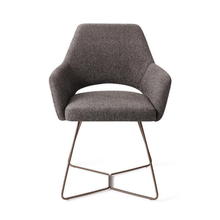Yanai eetkamerstoel - Amazing Grey, Beehive Rose - {{ product.type }} - Kas20