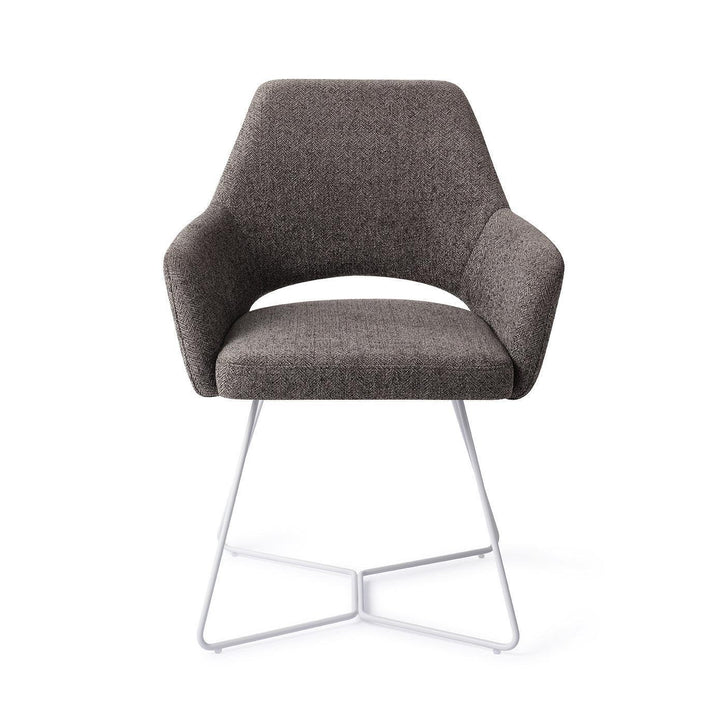 Yanai eetkamerstoel - Amazing Grey, Beehive White - {{ product.type }} - Kas20