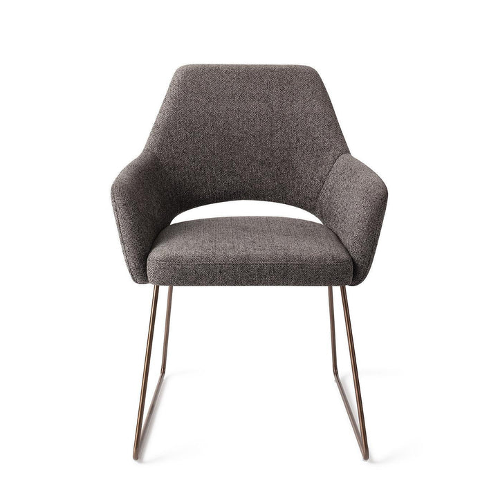 Yanai eetkamerstoel - Amazing Grey, Slide Rose - {{ product.type }} - Kas20