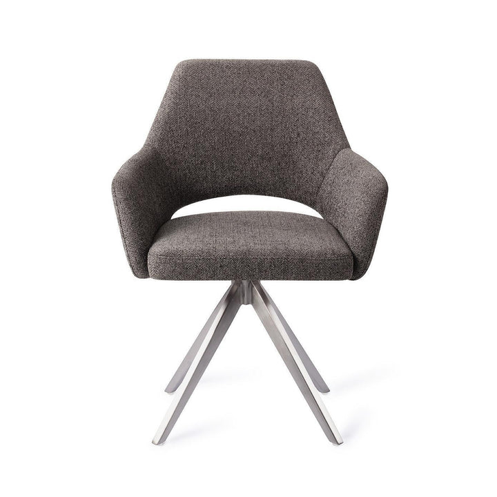 Yanai eetkamerstoel - Amazing Grey, Turn Steel - {{ product.type }} - Kas20