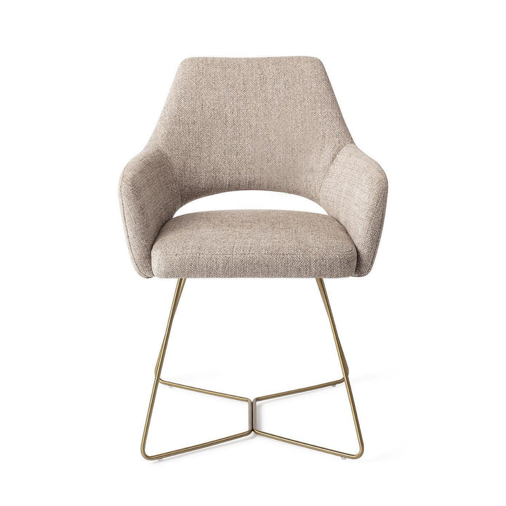 Yanai eetkamerstoel - Biscuit Beach, Beehive Gold - {{ product.type }} - Kas20
