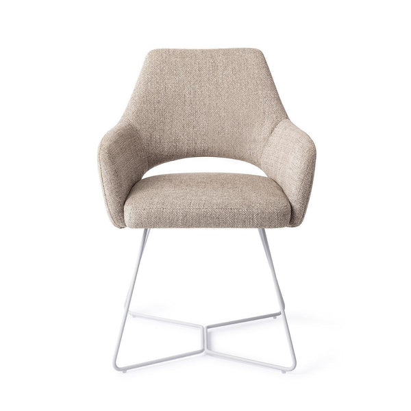 Yanai eetkamerstoel - Biscuit Beach, Beehive White - {{ product.type }} - Kas20
