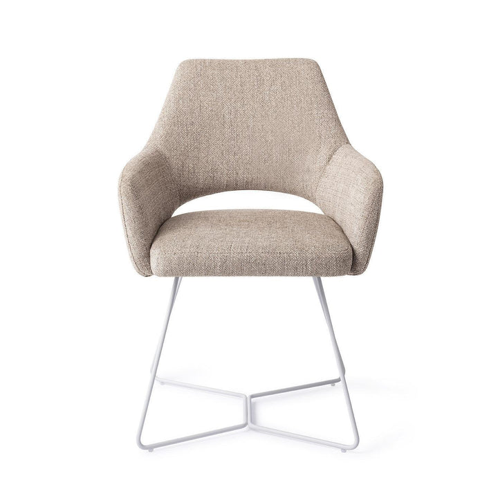Yanai eetkamerstoel - Biscuit Beach, Beehive White - {{ product.type }} - Kas20