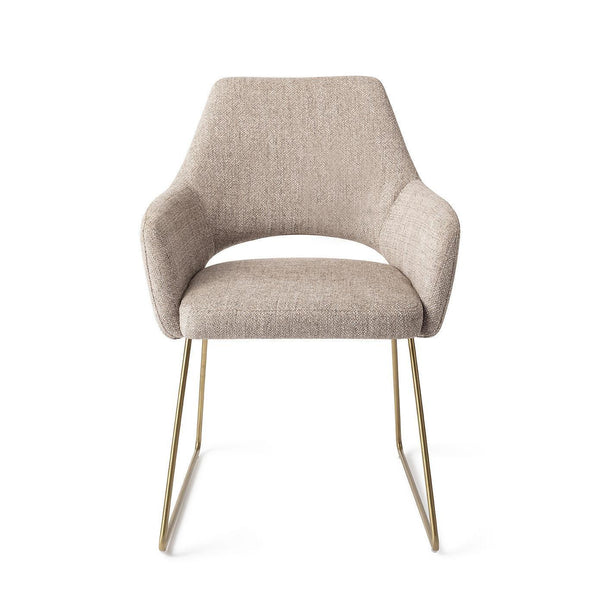 Yanai eetkamerstoel - Biscuit Beach, Slide Gold - {{ product.type }} - Kas20