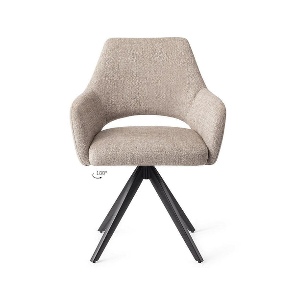 Yanai eetkamerstoel - Biscuit Beach, Turn Black - {{ product.type }} - Kas20