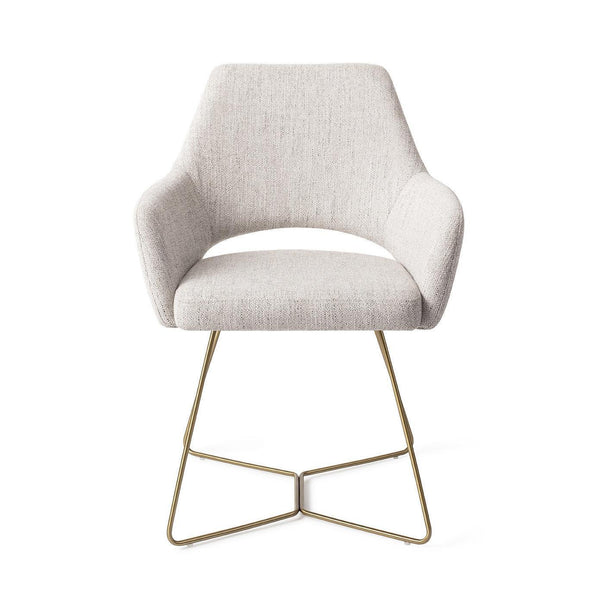 Yanai eetkamerstoel - Pigeon, Beehive Gold - {{ product.type }} - Kas20