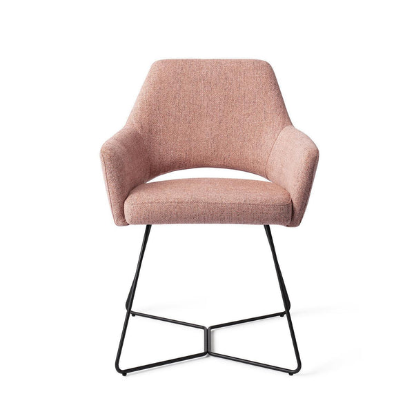 Yanai eetkamerstoel - Pink Punch, Beehive Black - {{ product.type }} - Kas20