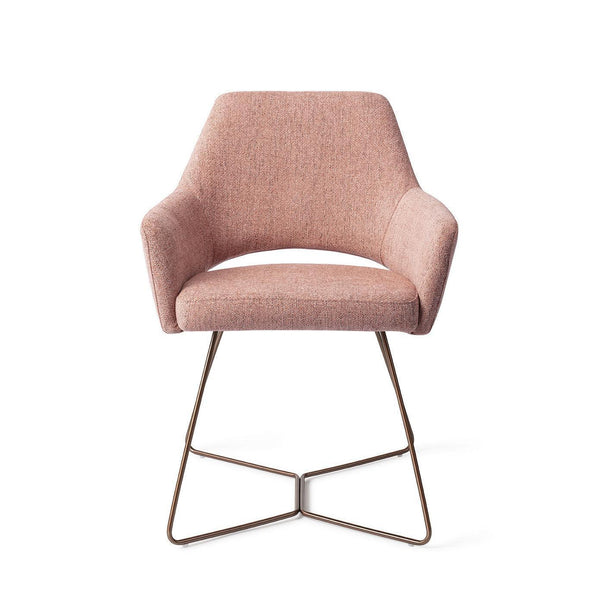 Yanai eetkamerstoel - Pink Punch, Beehive Rose - {{ product.type }} - Kas20
