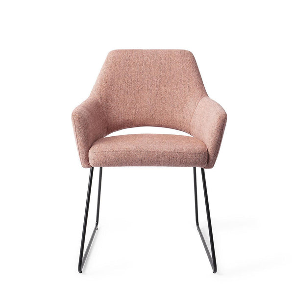 Yanai eetkamerstoel - Pink Punch, Slide Black - {{ product.type }} - Kas20