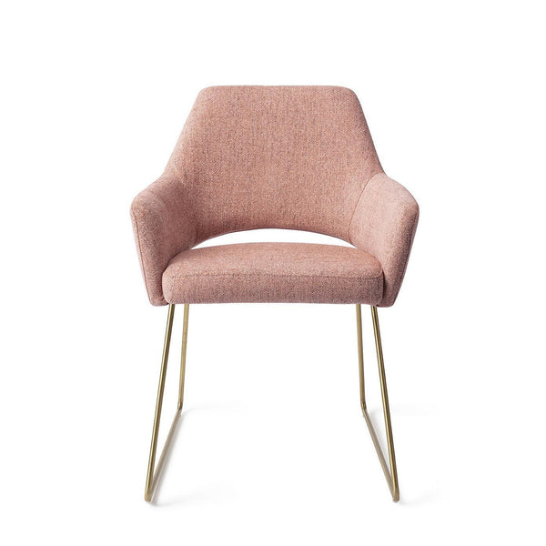 Yanai eetkamerstoel - Pink Punch, Slide Gold - {{ product.type }} - Kas20