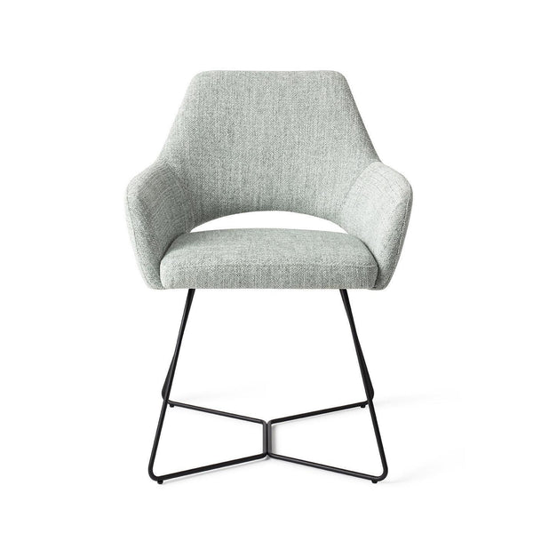 Yanai eetkamerstoel - Soft Sage, Beehive Black - {{ product.type }} - Kas20