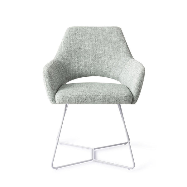 Yanai eetkamerstoel - Soft Sage, Beehive White - {{ product.type }} - Kas20