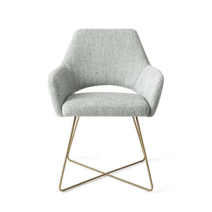 Yanai eetkamerstoel - Soft Sage, Cross Gold - {{ product.type }} - Kas20