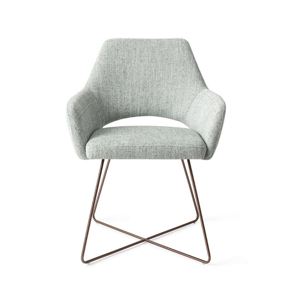 Yanai eetkamerstoel - Soft Sage, Cross Rose - {{ product.type }} - Kas20