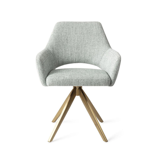 Yanai eetkamerstoel - Soft Sage, Turn Gold - {{ product.type }} - Kas20