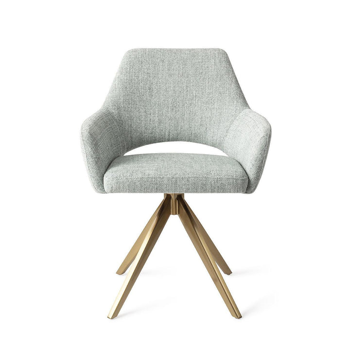 Yanai eetkamerstoel - Soft Sage, Turn Gold - {{ product.type }} - Kas20