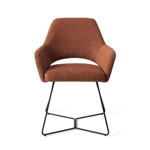 Yanai eetkamerstoel - Tuscan Terra, Beehive Black - {{ product.type }} - Kas20