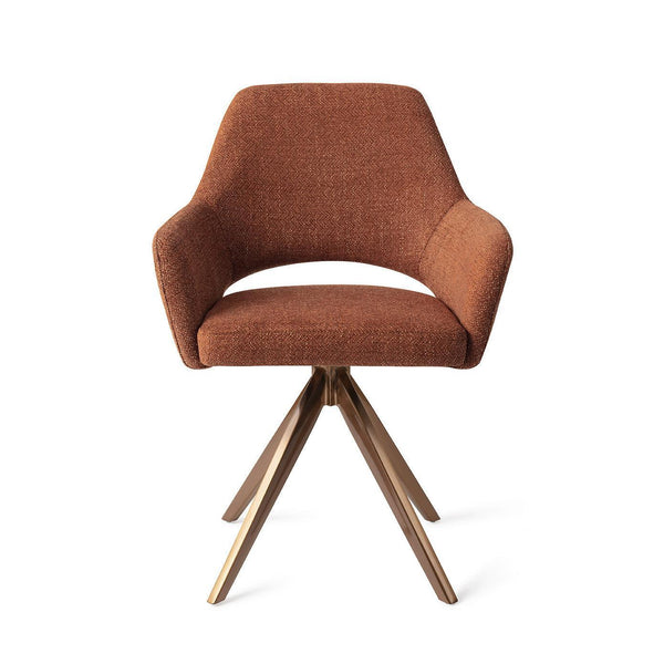 Yanai eetkamerstoel - Tuscan Terra, Turn Rose - {{ product.type }} - Kas20